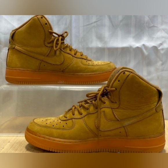 Nike Air Force 1 High 07 LV8 Flax Wheat GS Size 7.5 No Insoles W/Box MSRP $240 - Picture 1 of 7